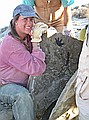 Michele Reynolds with the same smile as Glade (previous).  The fascinating element of discovery temporarily makes one forget about the hard work and exhaustion.