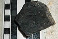 Chunk of dark black shale/coal. Approx 25 meters above GPS: "U02".